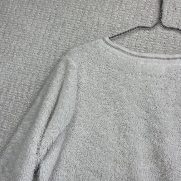 Weekend Edition Just Peachy Sweater Women’s Sz S Fuzzy Sherpa Fleece Cozy Comfy - Picture 14 of 14